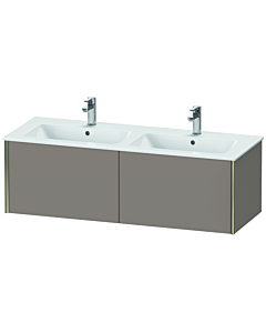 Duravit XViu Waschtisch-Unterschrank XV40290B143 128x48x40cm, 2 Auszüge, wandhängend, champagner matt, basalt matt