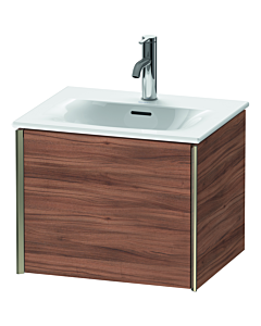 Duravit XViu Waschtisch-Unterschrank XV40310B179 51x42x39,7cm, 1 Auszug, champagner matt, nussbaum natur