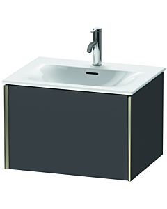 Duravit XViu Waschtisch-Unterschrank XV40320B149 61 x 39,7 x 48 cm, graphit matt, 1 Auszug, champagner matt