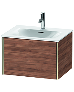 Duravit XViu Waschtisch-Unterschrank XV40320B179 61 x 39,7 x 48 cm, nussbaum natur, 1 Auszug, champagner matt