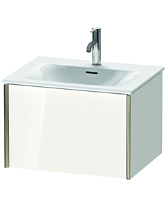 Duravit XViu Waschtisch-Unterschrank XV40320B185 61 x 39,7 x 48 cm, weiß hochglanz, 1 Auszug, champagner matt