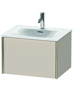 Duravit XViu vanity unit XV40320B191 61 x 39.7 x 48 cm, matt taupe, 2000 pull-out, matt champagne