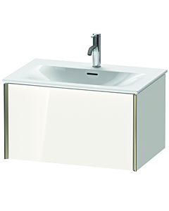 Duravit XViu Waschtisch-Unterschrank XV40330B122 71 x 39,7 x 48 cm, weiß hochglanz, 1 Auszug, champagner matt