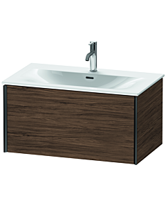 Duravit XViu Waschtisch-Unterschrank XV40340B221 81 x 39,7 x 48 cm, nussbaum dunkel, 1 Auszug, schwarz matt