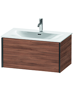 Duravit XViu Waschtisch-Unterschrank XV40340B279 81 x 39,7 x 48 cm, nussbaum natur, 1 Auszug, schwarz matt