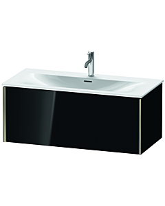 Duravit XViu vanity unit XV40350B140 101 x 39.7 x 48 cm, black high gloss, 2000 pull-out, matt champagne