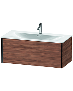 Duravit XViu Waschtisch-Unterschrank XV40350B279 101 x 39,7 x 48 cm, nussbaum natur, 1 Auszug, schwarz matt