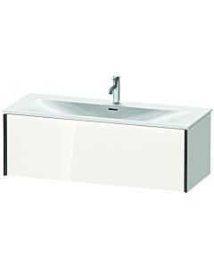 Duravit XViu vanity unit XV40360B285 121 x 39.7 x 48 cm, white high gloss, 2000 pull-out, black matt