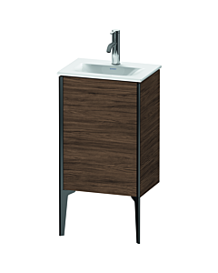 meuble-lavabo Duravit XViu XV4068LB221 43 x 31 x 59,1 cm, noir mat, porte à gauche, noyer foncé