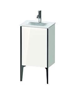 Duravit XViu vanity unit XV4068LB285 43x31x59.1cm, 2000 door, black matt, door left, white high gloss