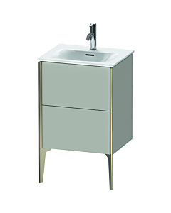 Duravit XViu vanity unit XV40690B107 51x42x59.1cm, 2 pull-out compartments, matt champagne, matt concrete gray