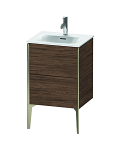 Duravit XViu vanity unit XV40690B121 51x42x59.1cm, 2 pull-outs, matt champagne, dark walnut