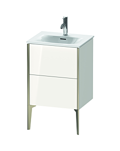 Duravit XViu vanity unit XV40690B122 51x42x59.1cm, 2 pull-outs, matt champagne, glossy white