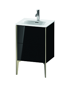 Duravit XViu vanity unit XV40690B140 51x42x59.1cm, 2 pull-outs, matt champagne, high-gloss black