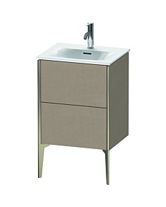 Duravit Meuble sous-vasque XViu XV40690B175 51x42x59,1cm, 2 coulissants, champagne mat, lin