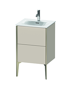 Duravit XViu Waschtisch-Unterschrank XV40690B191 51x42x59,1cm, 2 Auszüge, champagner matt, taupe matt