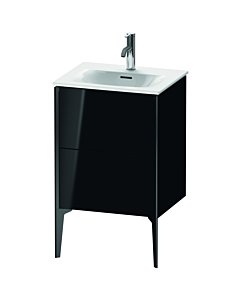 Duravit XViu vanity unit XV40690B240 51x42x59.1cm, 2 drawers, black matt, black high gloss