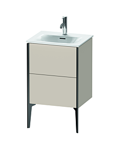 Duravit XViu vanity unit XV40690B291 51x42x59.1cm, 2 pull-outs, matt black, matt taupe
