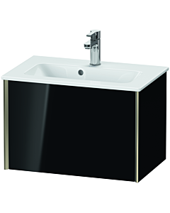 Duravit XViu vanity unit XV40780B140 61 x 40 x 39 cm, black high gloss, 2000 pull-out, wall-hung, matt champagne