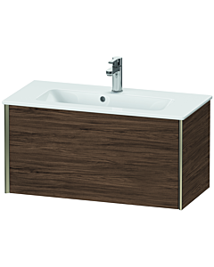 Duravit XViu Waschtisch-Unterschrank XV40790B121 81 x 40 x 39 cm, nussbaum dunkel, 1 Auszug, wandhängend, champagner matt