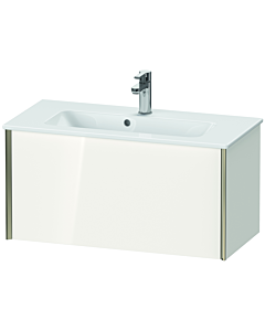 Duravit XViu Waschtisch-Unterschrank XV40790B122 81 x 40 x 39 cm, weiß hochglanz, 1 Auszug, wandhängend, champagner matt