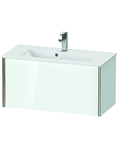 Duravit XViu Waschtisch-Unterschrank XV40790B185 81 x 40 x 39 cm, weiß hochglanz, 1 Auszug, wandhängend, champagner matt