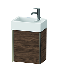 Duravit Meuble sous-vasque XViu XV4230LB121 36,4x39,7x23,4 cm, gauche, 2000 foncé, porte match1, champagne mat