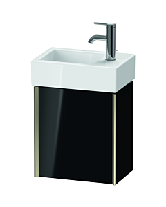 Duravit XViu Waschtisch-Unterschrank XV4230LB140 36,4x39,7x23,4 cm, links, schwarz hochglanz, 1 Tür, champagner matt