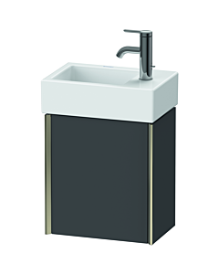 Duravit XViu Waschtisch-Unterschrank XV4230LB149 36,4x39,7x23,4 cm, links, graphit matt, 1 Tür, champagner matt