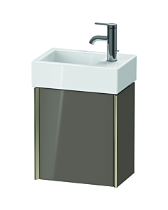 Duravit XViu vanity unit XV4230LB189 36.4x39.7x23.4 cm, left, flannel gray high gloss, 2000 door, matt champagne