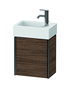 Duravit XViu Waschtisch-Unterschrank XV4230LB221 36,4 x 23,4 x 39,7 cm, links, nussbaum dunkel, 1 Tür, schwarz matt