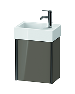 Duravit Meuble sous-vasque XViu XV4230LB289 36,4 x 39,7 x 23,4 cm, gauche, gris flanelle brillant, 2000 , noir mat