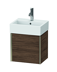 Duravit XViu Waschtisch-Unterschrank XV4231LB121 43,4x33,4x39,7cm, champagner matt, Tür links, nussbaum dunkel