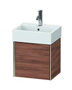 Duravit XViu Waschtisch-Unterschrank XV4231RB179 43,4x33,4x39,7cm, champagner matt, Tür rechts, nussbaum natur