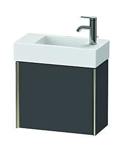 Duravit XViu Waschtisch-Unterschrank XV4232LB149 48,4x39,7x23,4 cm, links, graphit matt, 1 Tür, champagner matt