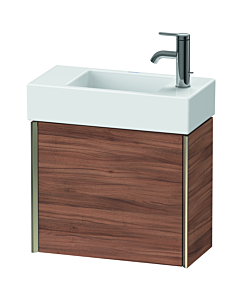 Duravit XViu Waschtisch-Unterschrank XV4232LB179 48,4x39,7x23,4 cm, links, nussbaum natur, 1 Tür, champagner matt