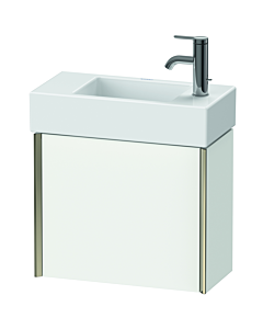 Duravit XViu vanity unit XV4232RB118 48.4x39.7x23.4 cm, right, matt white, 2000 door, matt champagne