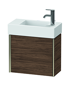 Duravit Meuble sous-vasque XViu XV4232RB121 48,4x39,7x23,4 cm, droite, 2000 foncé , porte match1, champagne mat