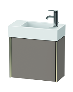 Duravit XViu vanity unit XV4232RB143 48.4x39.7x23.4 cm, right, matt basalt, 2000 door, matt champagne