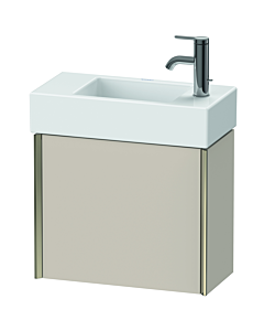 Duravit XViu vanity unit XV4232RB191 48.4x39.7x23.4 cm, right, matt taupe, 2000 door, matt champagne