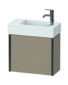 Duravit XViu Waschtisch-Unterschrank XV4232RB275 48,4 x 39,7 x 23,4 cm, rechts, leinen, 1 Tür, schwarz matt