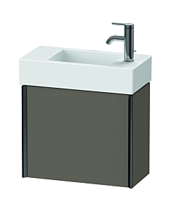 Duravit Meuble sous-vasque XViu XV4232RB290 48,4 x 39,7 x 23,4 cm, droite, flanelle gris soie mat, 2000 , noir mat