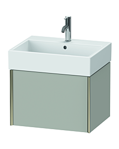 Duravit XViu Waschtisch-Unterschrank XV42340B107 58,4 x 39,7 x 45,4 cm, betongrau matt, 1 Auszug, champagner matt