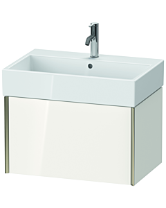 Duravit XViu vanity unit XV42350B185 68.4 x 39.7 x 45.4 cm, white high gloss, 2000 pull-out, matt champagne