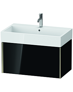 Duravit Meuble sous-vasque XViu XV42360B140 78,4 x 39,7 x 45,4 cm, noir brillant, 2000 , champagne mat