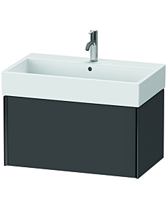 Duravit XViu Waschtisch-Unterschrank XV42360B249 78,4 x 39,7 x 45,4 cm, graphit matt, 1 Auszug, schwarz matt