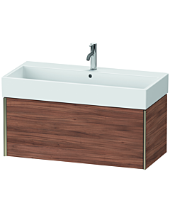 Duravit XViu Waschtisch-Unterschrank XV42370B179 98,4 x 39,7 x 45,4 cm, nussbaum natur, 1 Auszug, champagner matt