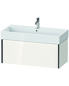 Duravit XViu vanity unit XV42370B285 98.4 x 39.7 x 45.4 cm, white high gloss, 2000 pull-out, black matt