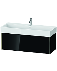 Duravit Meuble sous-vasque XViu XV42380B140 118,4 x 39,7 x 45,4 cm, noir brillant, 2000 , champagne mat