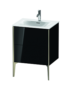 Duravit Meuble sous-vasque XViu XV43000B140 61 x 59, match1 x 48 cm, noir brillant, 2 2000